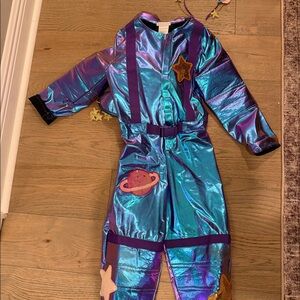 Two matching Pottery Barn Kids astronaut costumes with accessories. Like new.